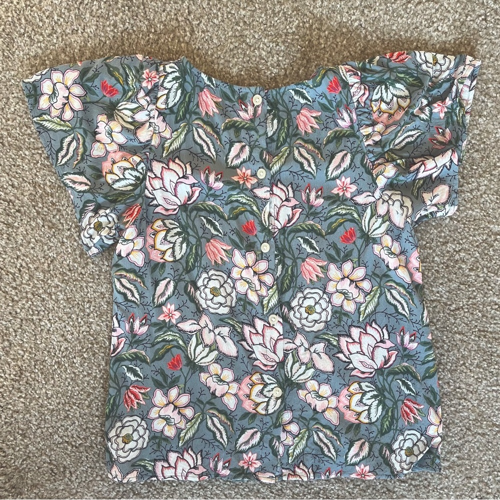 Loft Floral Button Back Blouse - image 3